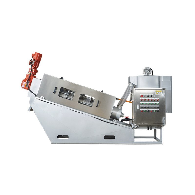 เครื่องรีดตะกอนแบบสกรูกด เครื่องรีดตะกอนแบบสกรูกด